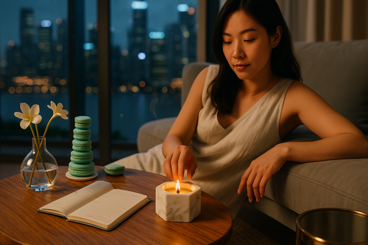 English Pear Freesia Aromatherapy Candle - FreudsAroma